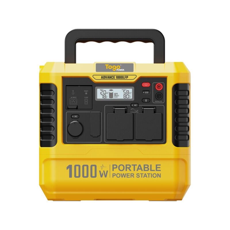Togo Power - Station d'Énergie Portable 1036.8Wh Batterie LiFEPO4 1000W - togo ADVANCE1000LFP