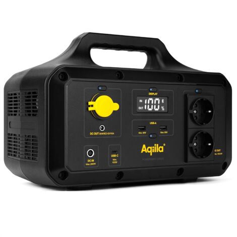 Station Électrique Portable 768Wh-1000W  Batterie Externe Aqiila