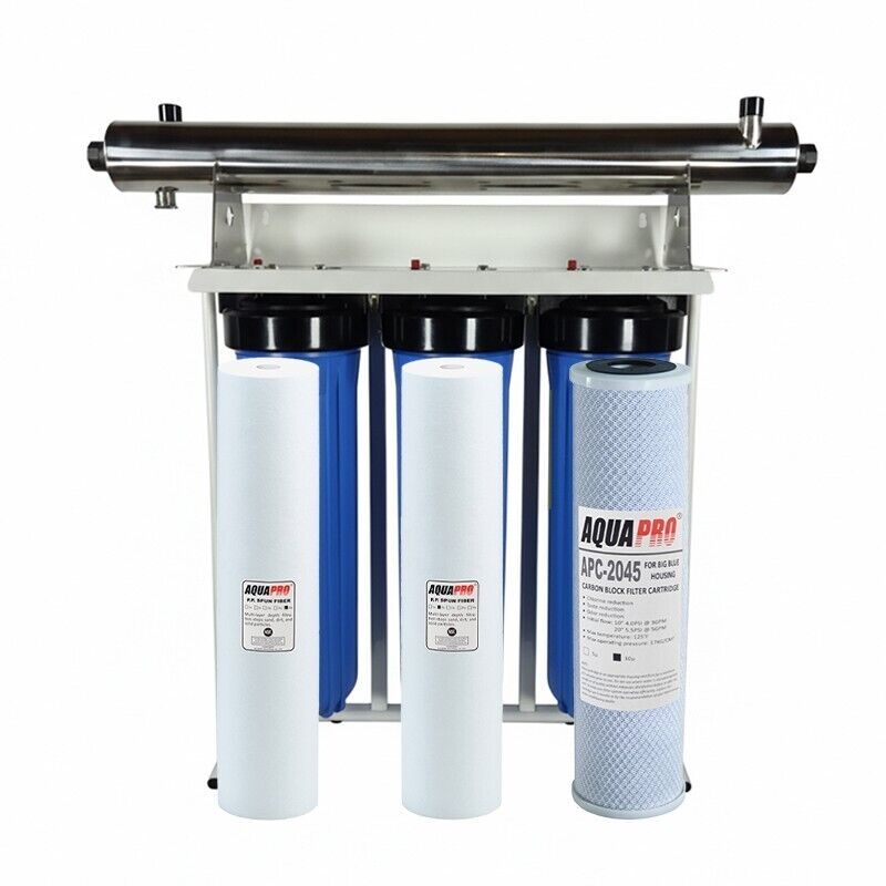 Station Filtration UV Trio Big Blue 20 Pouces