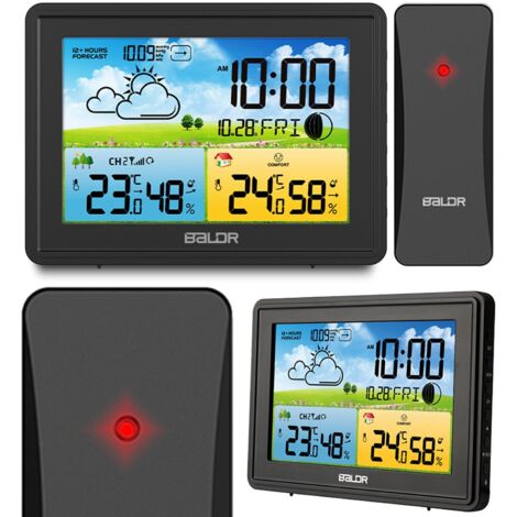Station météo avec écran BD-908 noir