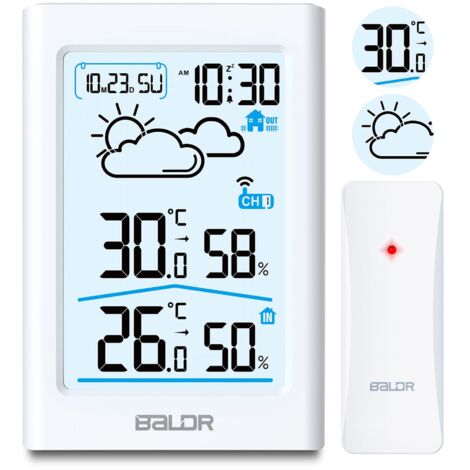 Station météo avec écran BD-911 blanc