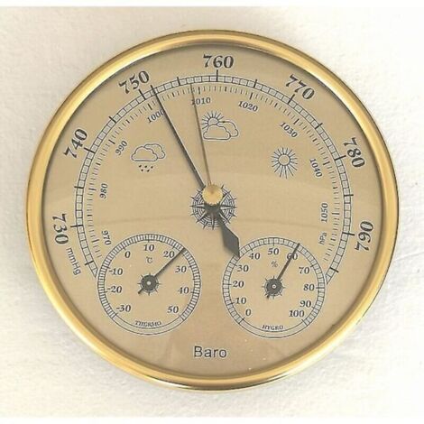 Station météo baromètre avec thermomètre baromètre et hygromètre Station météo analogique murale 3 en 1 pour une utilisation en intérieur