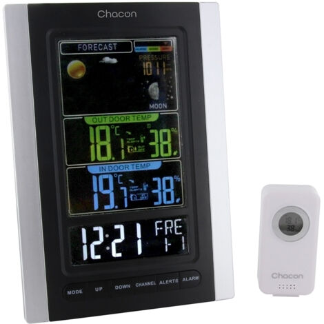 Station météo baromètre + capteur extérieur - Chacon