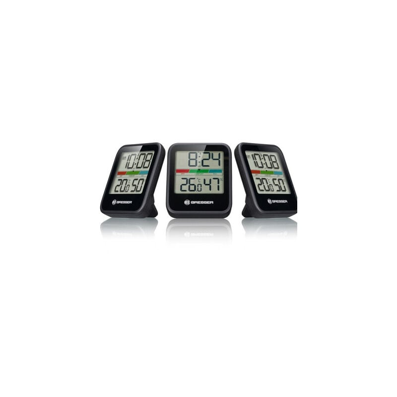 Station météo Bresser Thermo- / Hygrometre Climate Set de 3 coloris noir 7000016CM3000