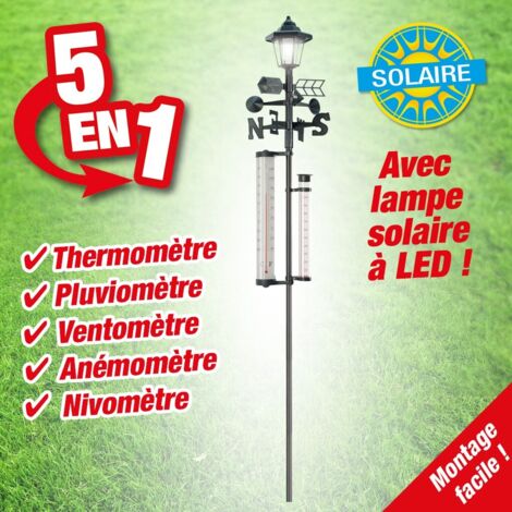 Station méteo complète à énergie solaire - Astuceo