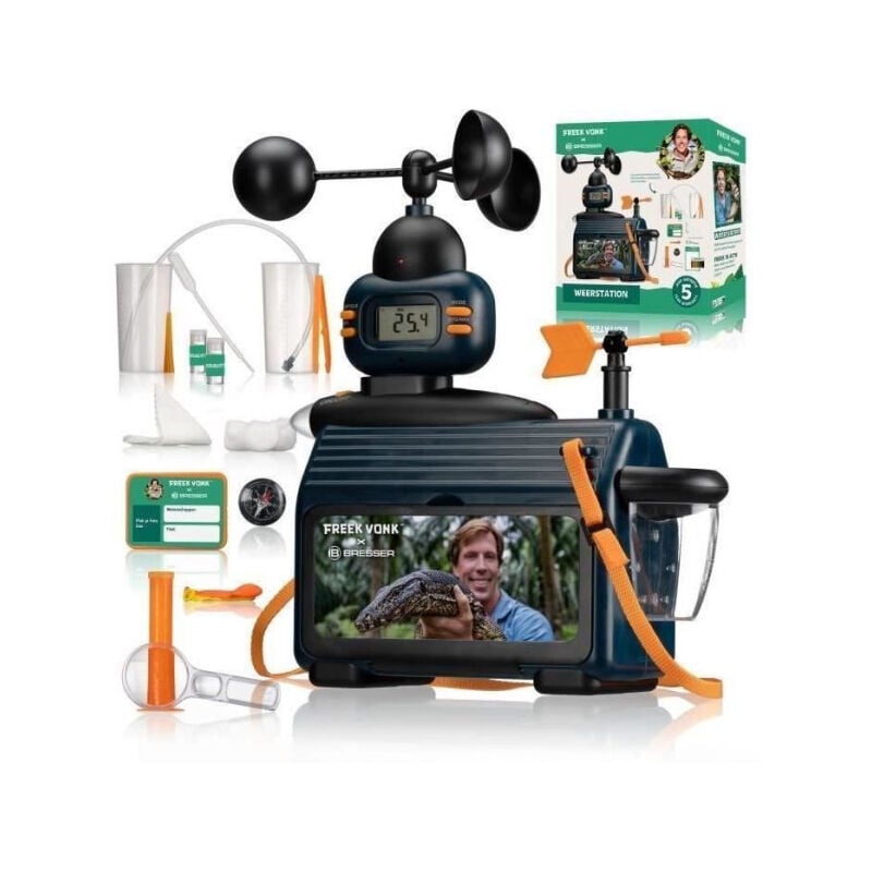 Station météo extérieure - freek vonk x Bresser Mesurez la température, la pluie, et le vent avec écran lcd