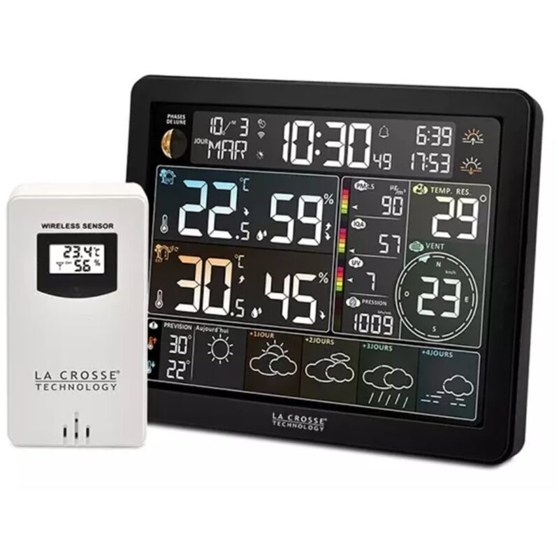Station météo noir La Crosse Technology SW405-BLA