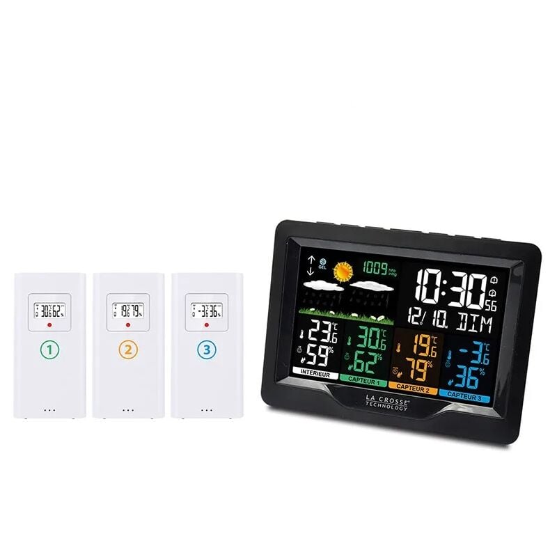 Station météo noir La Crosse Technology WS6204BLA