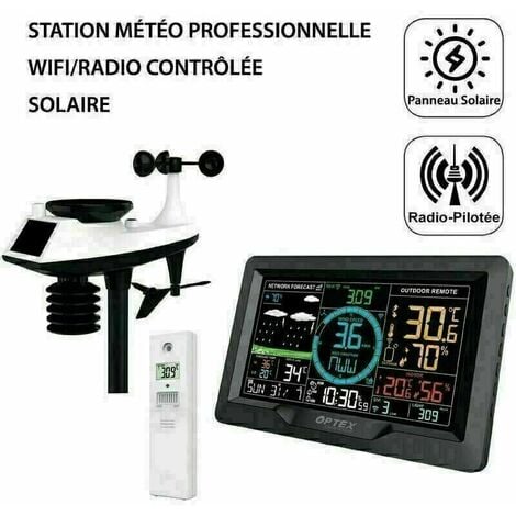 Station Météo Solaire Intérieur / Extérieur - Ducatillon