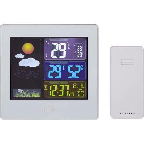 Station météo radiopilotée numérique TFA Dostmann 35.1133.02 blanc Y860631