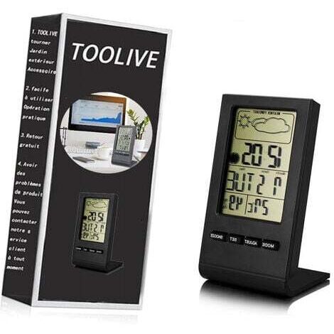 Station Météo Radio Avec Alarme - Thermomètre Int./Ext. - Réveil - Neuf