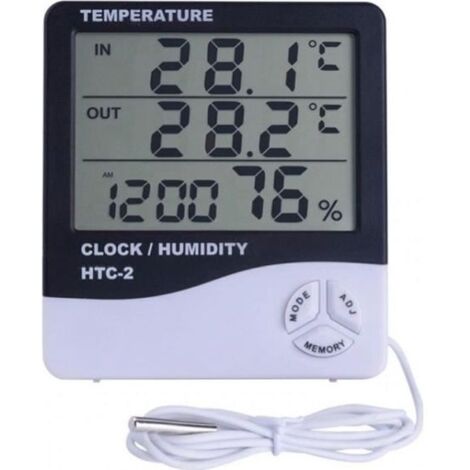Station météo - Thermomètre digital - Sonde extérieure - Hygromètre - Température et humidité