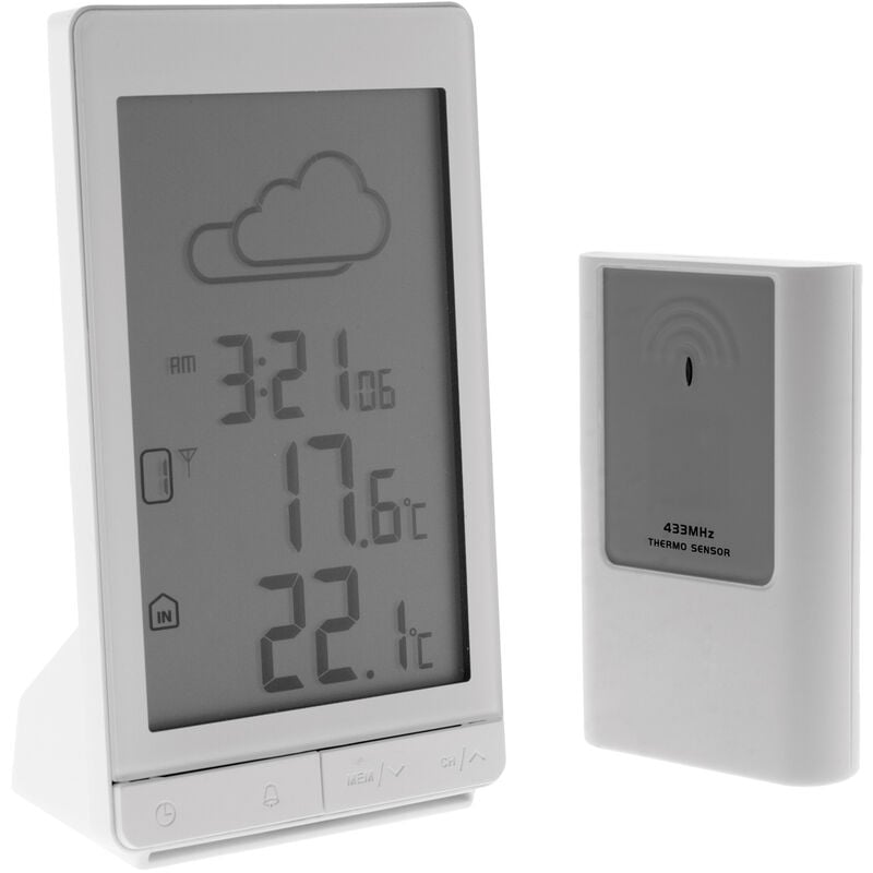 Station météo 'La Spontanée' avec capteur extérieur sans fil (IP44) Otio