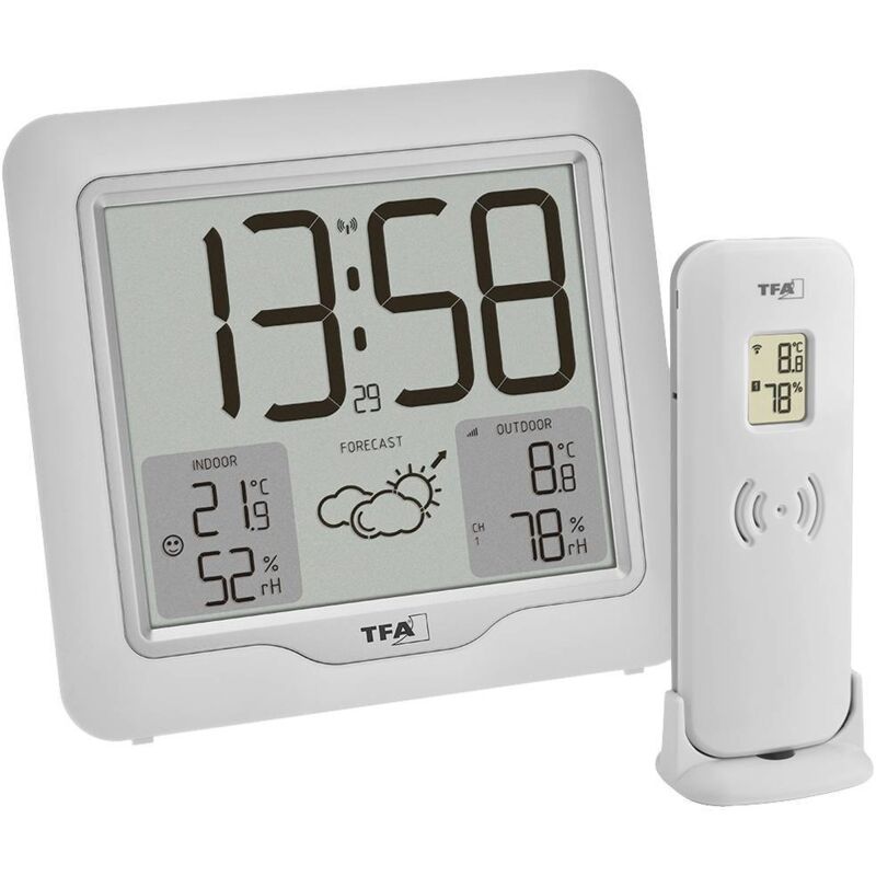 TFA - Dostmann metro plus 35.1164.02 Station météo radiopilotée Prévisions météorologiques 12 à 24 heures Nombre de capte