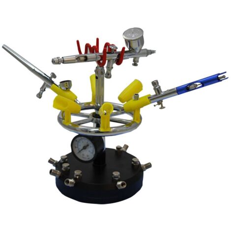 Station pour 6 aérographes - manomètre + 6 sorties air - multirex