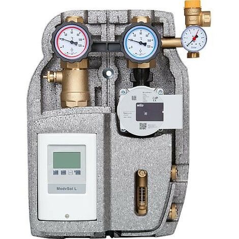 Station solaire Easyflow 22mm 2 circuits,2-12l/min, avec régulations, Wilo Para ST25/6