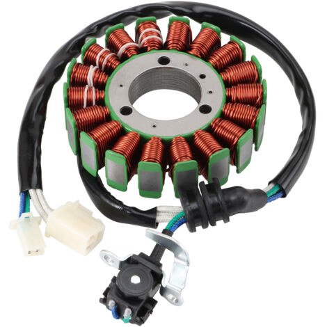 Statorspule kompatibel mit Yamaha YFM550 ATV 2007-2014, 3-adrig, 15-Windungen elektromagnetische Statorgenerator-Ladespule, geeignet für ATV-Geländefahrzeuge.