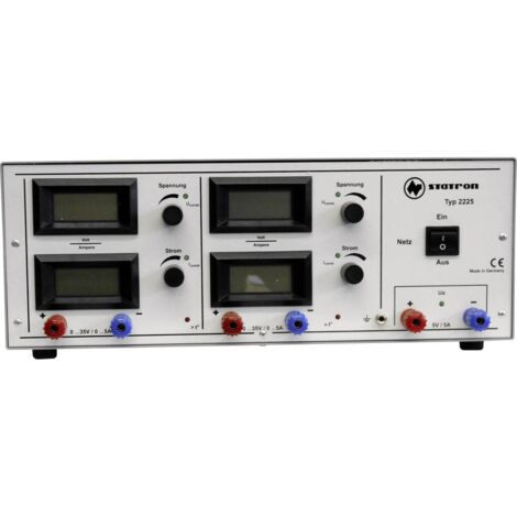 Statron 2225.4 Alimentatore da laboratorio regolabile 0 - 35 V 0 - 5 A 375 W Num. uscite 3 x