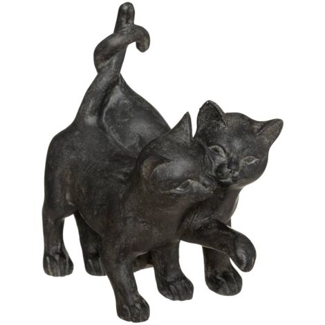 Statua 2 gatti lenny h.15cm in resina - Atmosphera créateur d'intérieur