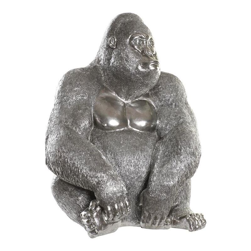 Image of Statua Decorativa Dkd Home Decor Argentato Resina Gorilla (46 x 40 x 61 cm)