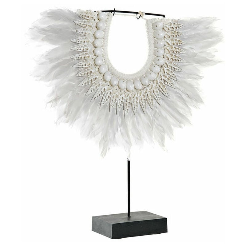 Statua Decorativa DKD Home Decor Ferro Piuma