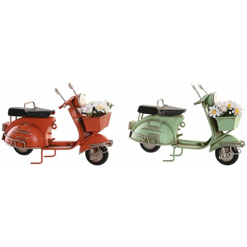 Statua Decorativa Dkd Home Decor Metallo Arancio