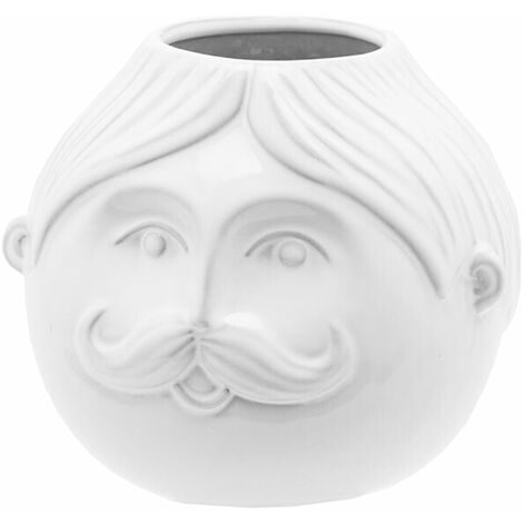 Statua decorativa "Sposi" porta fiori da interno ed esterno in resina h 13 cm -Sposo