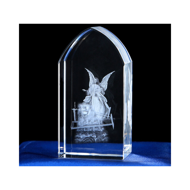 Statua di gesù 3D cristallo gesù intaglio interno