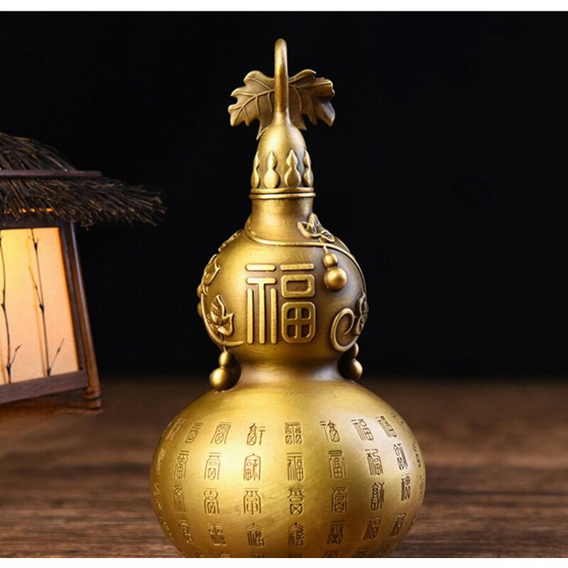 Statua in rame zucca in rame puro ornamento Fuzi