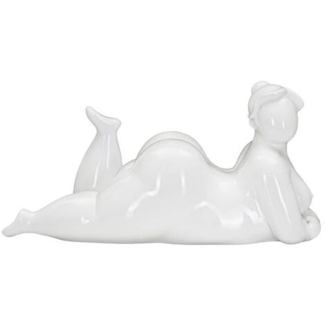 Statua raffiguarnte donna 32x12,5x16cm DONNINA YOGA RELAX