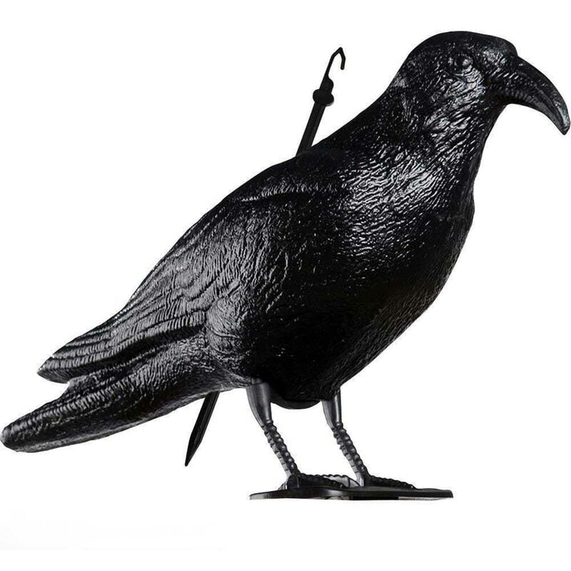Statue épouvantail corbeau 35CM