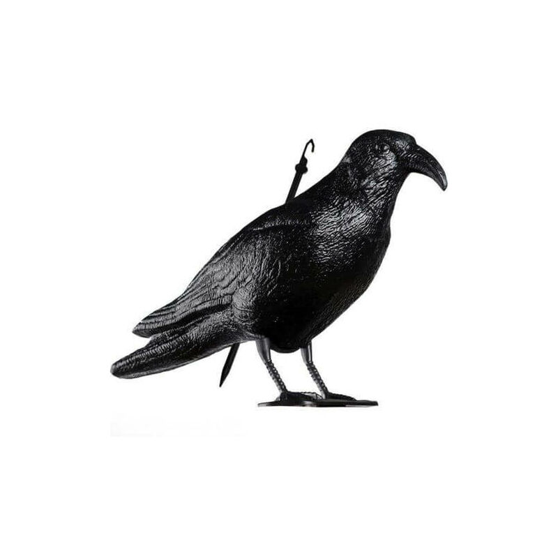 Iperbriko - Statue épouvantail corbeau 35cm