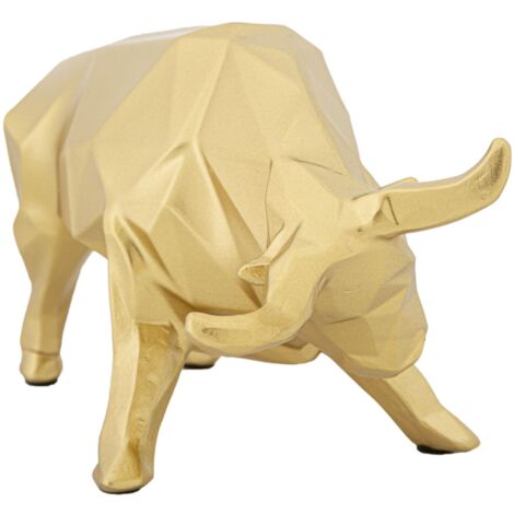 Statua Toro Decorativo 19,5x9,9x10,6 cm in Poliresina