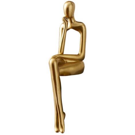 Statue abstraite, sculpture en résine, petite décoration de bureau C--