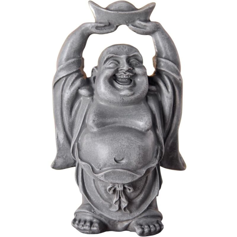 Statue Bouddha Rieur - Statuette Décoration Zen et Feng Shui - Apporte Une Ambiance Apaisée et Relaxante à Votre Intérieur - Statue Porte-Bonheur
