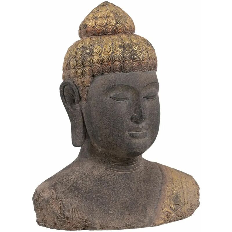 Zen Et Ethnique - Statue Buste de Bouddha antique 45 cm