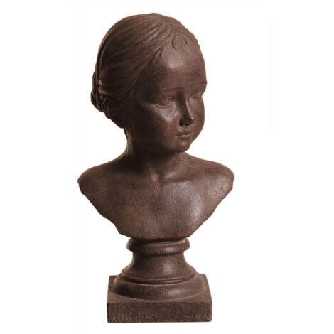 Statue buste jeune fille - MDF - Marron - Interior's