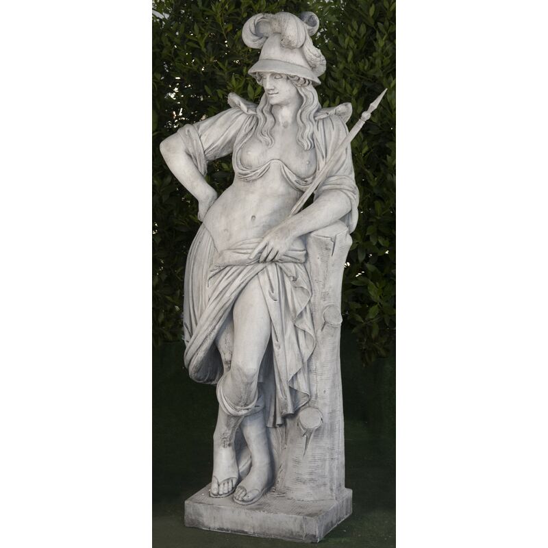Statue classique en pierre reconstituée Minerva 47x40x170cm.