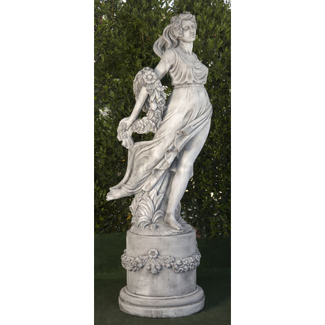 Statue classique en pierre reconstituée Afrodita 65x70x173cm. - Peana 55x65x60cm.
