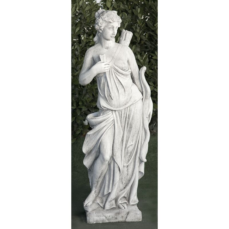 Statue classique en pierre reconstituée Diana 34x30x140cm.