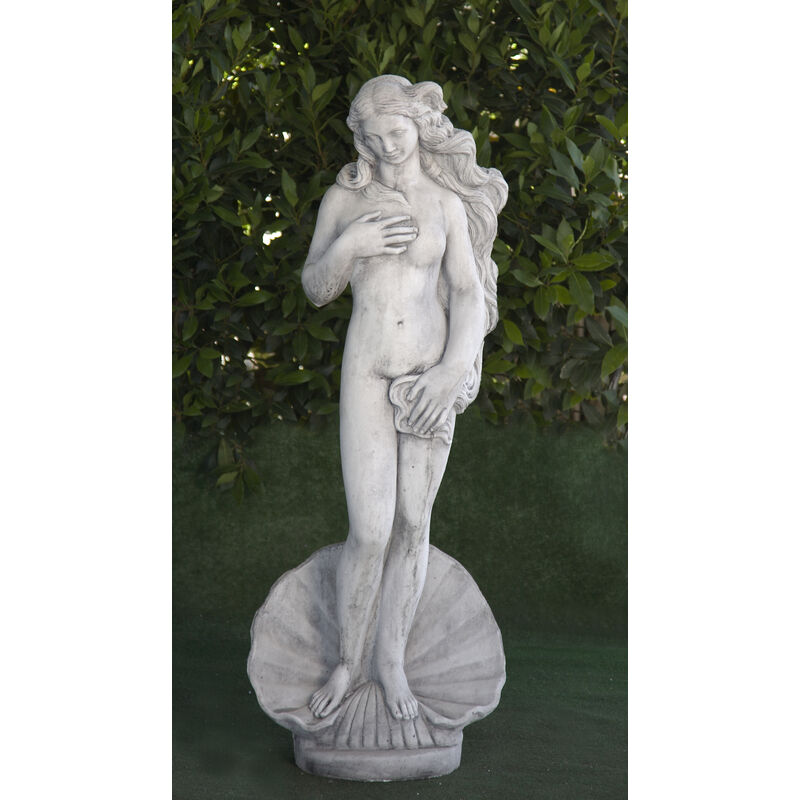 Anaparra - Statue classique en pierre reconstituée Vénus de Boticcelli 29x24x115cm.