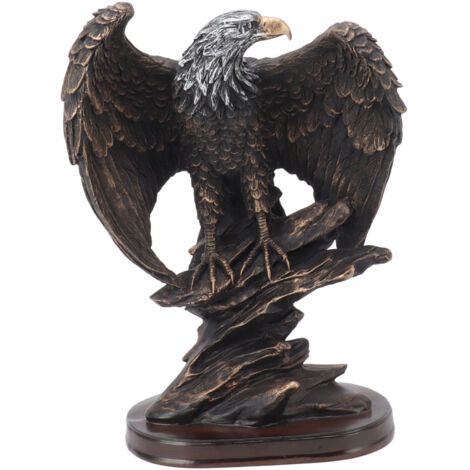 Statue d'aigle en résine vive, ingénieuse et Durable, décoration Vintage, Figurine d'aigle pour le bureau