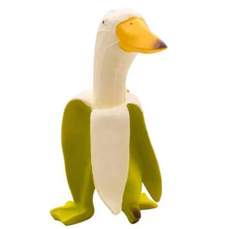 Statue d'art de canard banane verte, mignonne, ludique et créative