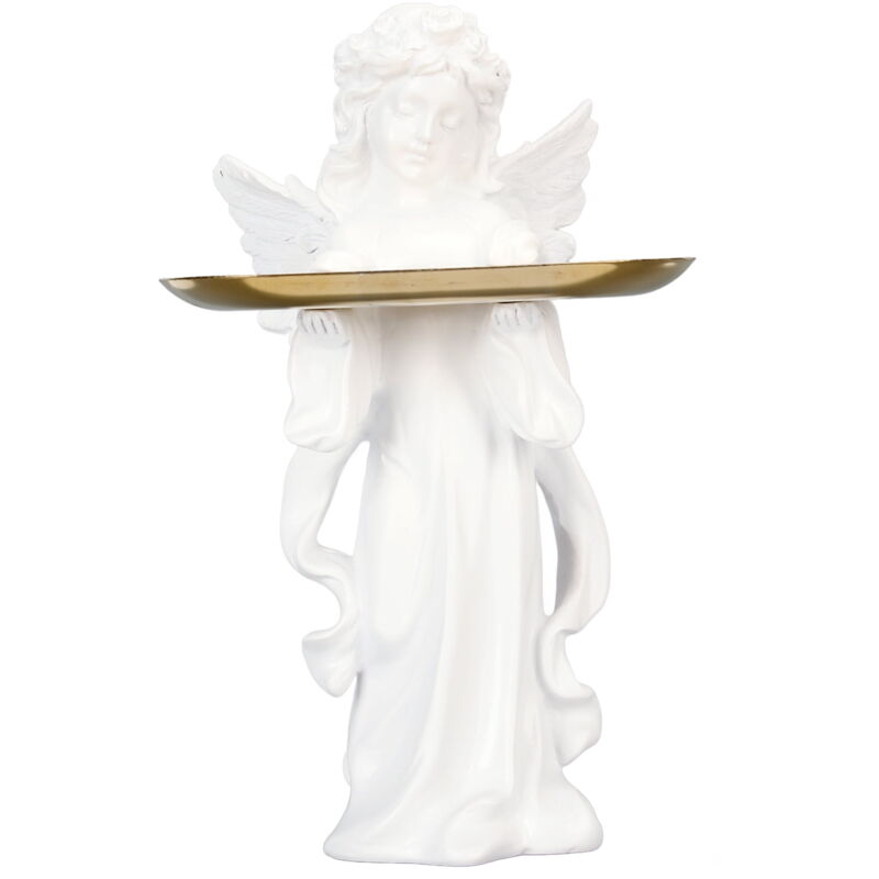 Feiyue - Statue de bébé ange en résine sculptée à la main de 30 cm de haut, figurine de chérubin pour chambre à coucher, bureau, café