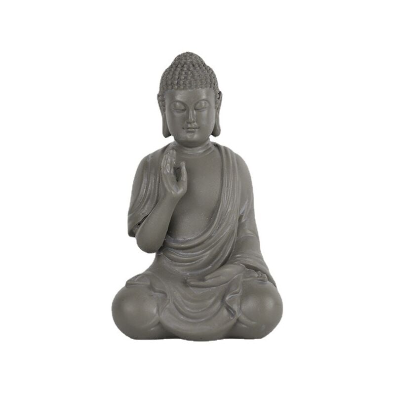 Statue de Bouddha de méditation, Statue de Bouddha Sérénité Ornement Assis Sculpture Zen Ornement Maison Intérieur Extérieur Jardin Terrasse Table