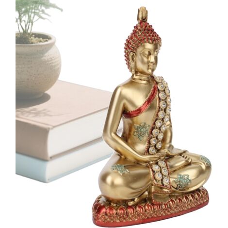 Statue De Bouddha D'Intérieur - Figurine De Bouddha Zen en Résine Petite