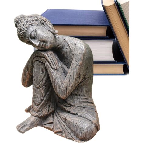 Statue de Bouddha pour Jardin Figurine de Bureau Sculptures Spirituelles
