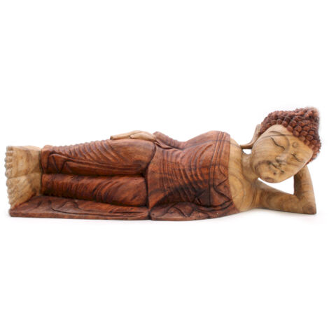 Statue de Bouddha sculptée à la main - 50 cm - Dormir- Vendu par 1