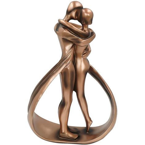 Statue de couple pour anniversaire de mariage, décoration pour salon