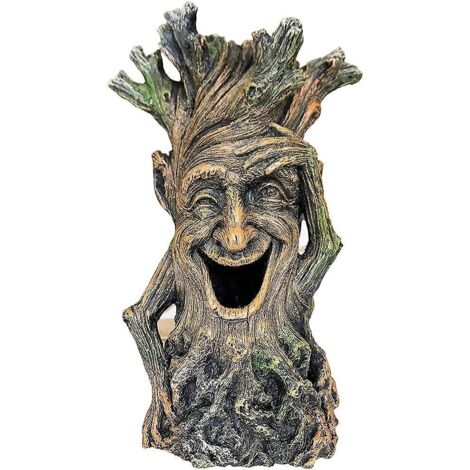 statue De Dcoration En Bois Raliste Pour Aquarium - Les Poissons Peuvent Nager  Travers Le Trou Du Tronc